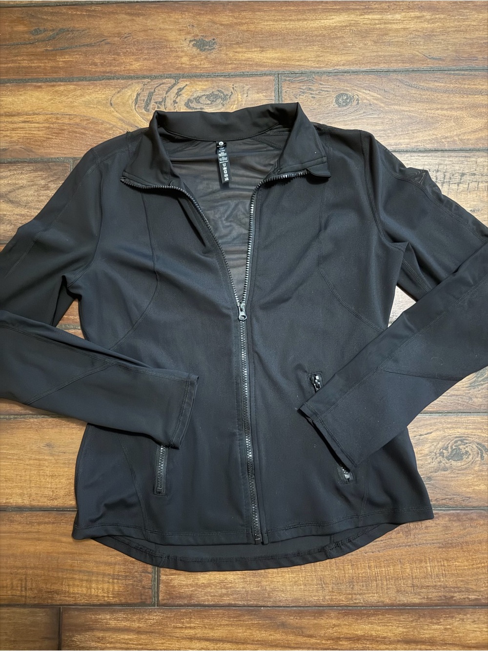 90 Degrees by Reflex Like New Women's Black  Zip Jacket